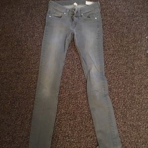 Rag & Bone Grey Skinny Jeans size 25